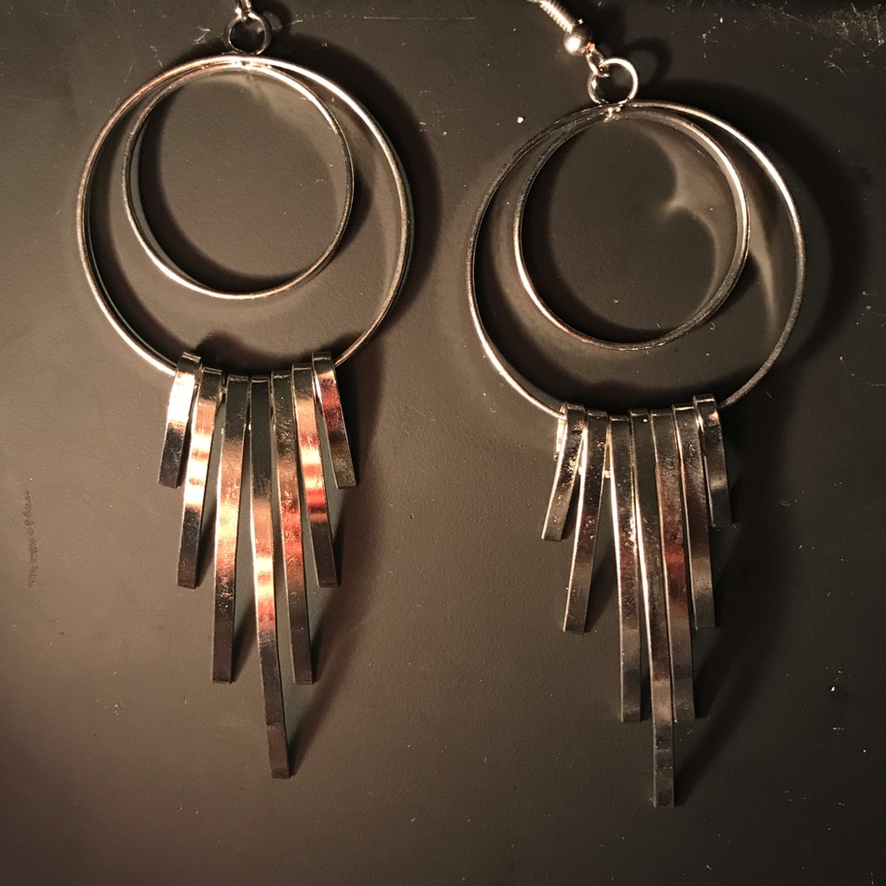 Silver earrings